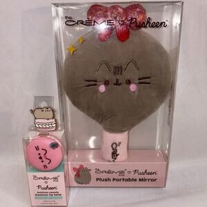 The Creme Shop x PUSHEEN Plush Makeup Mirror & Macaron Lip Balm NEW
